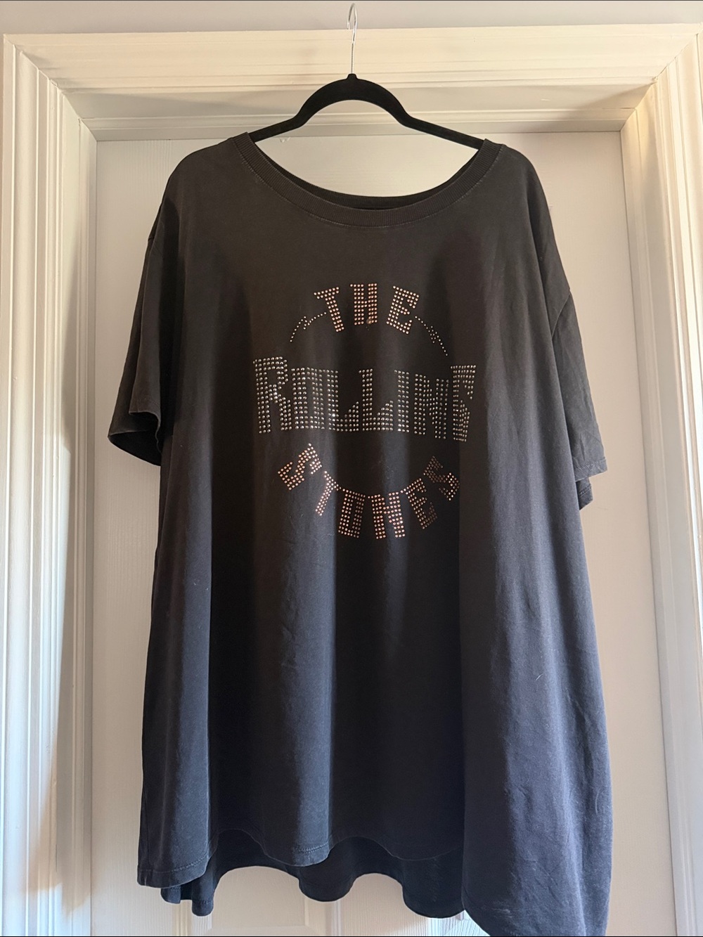 Maurices Black Short-Sleeve Studded Graphic Tee